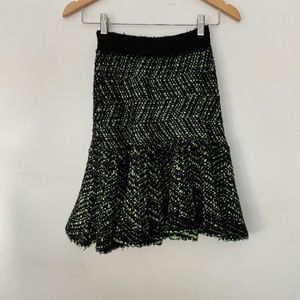 **$5 SALE** Anthropologie Moth Green and Black Knit Skirt